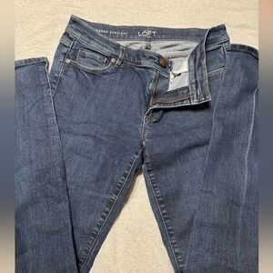 LOFT Women's Straight Leg Jeans - Dark Blue